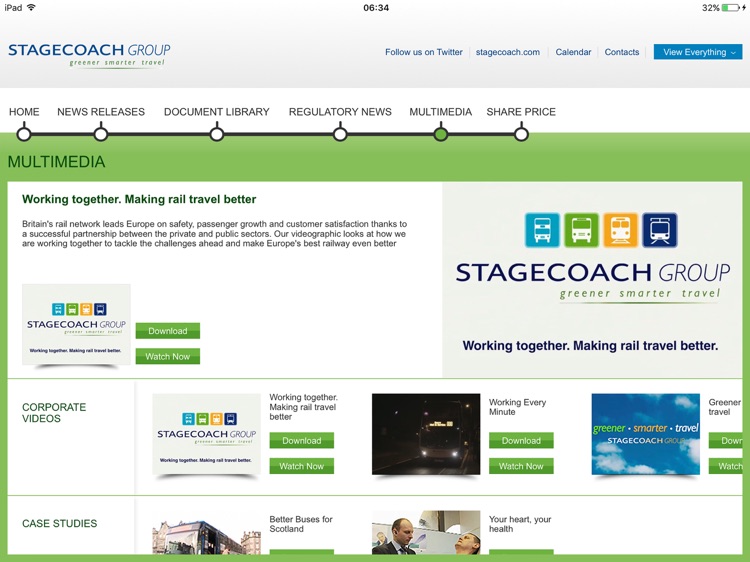 Stagecoach Group Media and Investor App