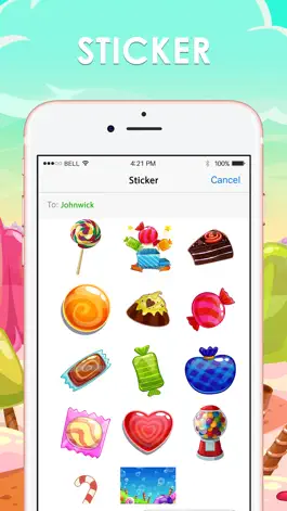 Game screenshot Keyboard & Emoji Candy Stickers for iMessage mod apk