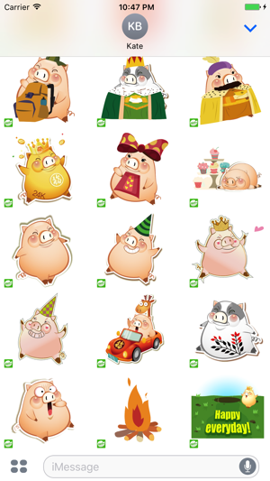 表情貼紙 Hellowe Stickers: Piggy Kim(圖3)-速報App