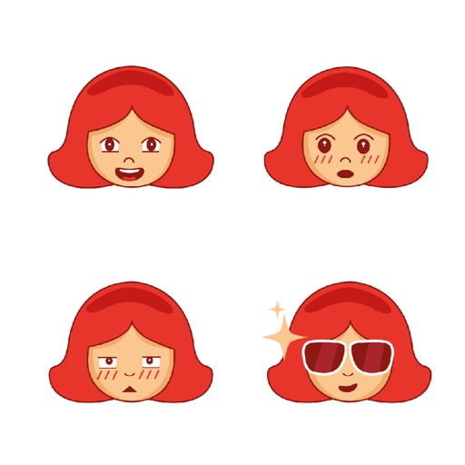 Girl Face Stickers icon