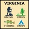 This Application lists all CAMPGROUNDS & RV sites, HIKING TRAILS, RECREATIONAL PARKS, FISHING LAKES and MARINAS in the State