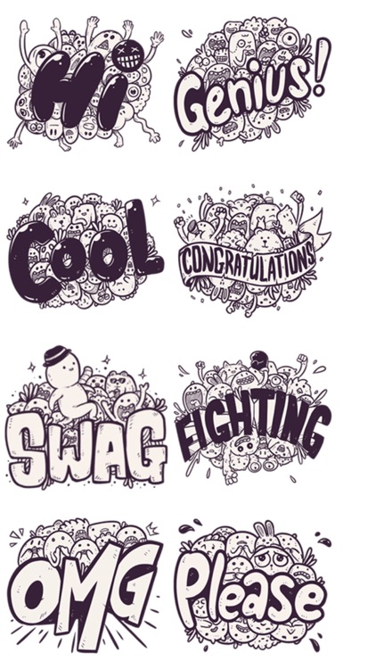 Graffiti Text Stickers