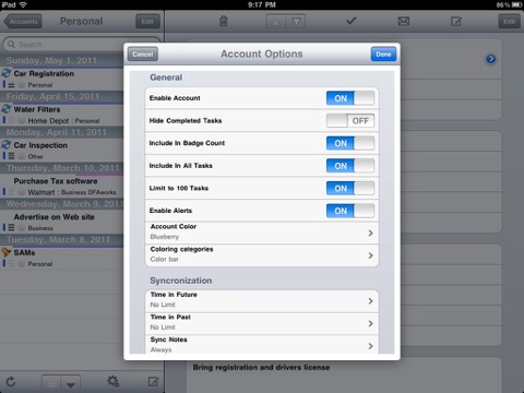 eTask for iPad screenshot 4