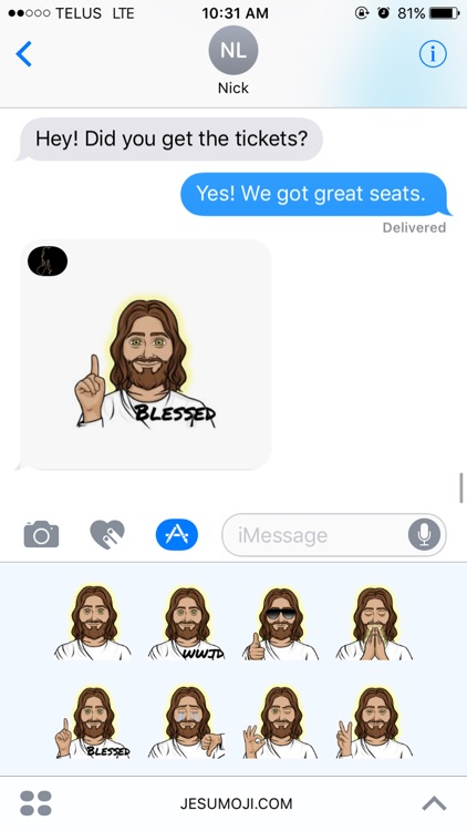 Jesumoji - Jesus Emoji Stickers Pack