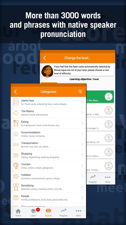 Learn Portuguese - MosaLingua screenshot-3