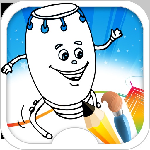 Character Coloring Book Icon