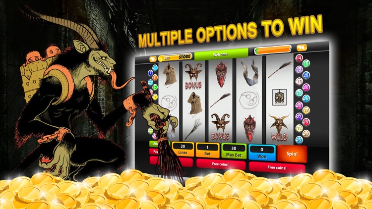 A Nightmare Krampus Slot Machine- Scary casino