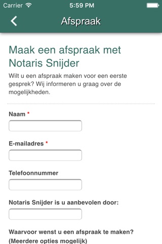 Notaris Snijder screenshot 3