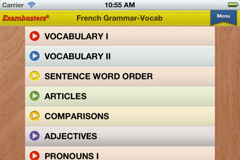 GCSE French Prep Flashcards Exambusters screenshot 3