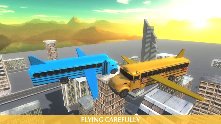 Flying School Bus Simulator screenshot-3