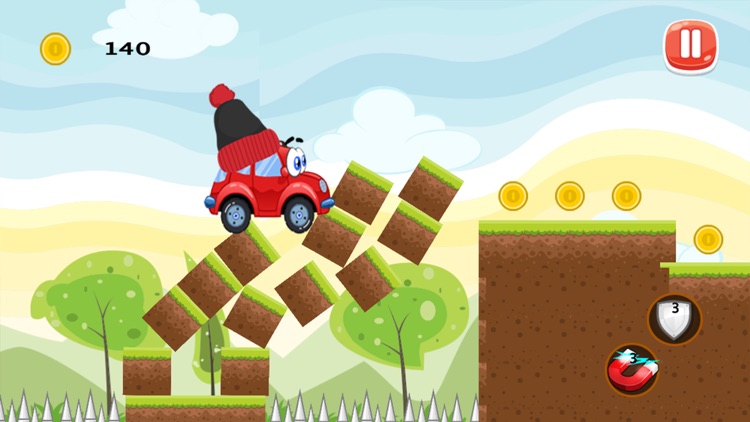 Red Car Hill Racing Adventure - Wheely 6 Version