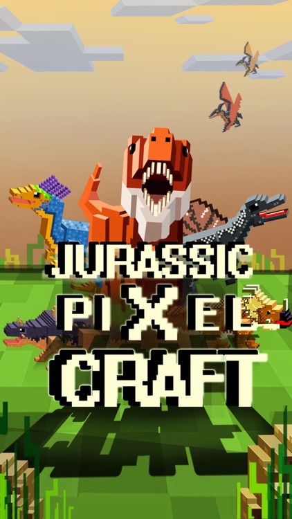 Jurassic Pixel Craft : Block dinosaur world games