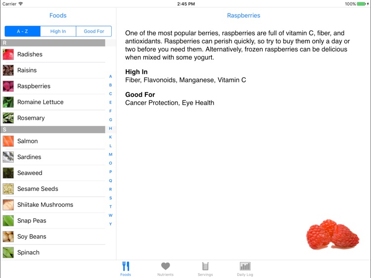 iEatHealthy for iPad - Eat Right Without Dieting