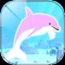 Healing dolphin fish simulation game