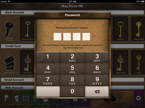 iKeyPurse HD Lite screenshot 2