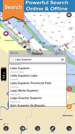 Superior Lake GPS offline nautical boaters chart(圖4)-速報App