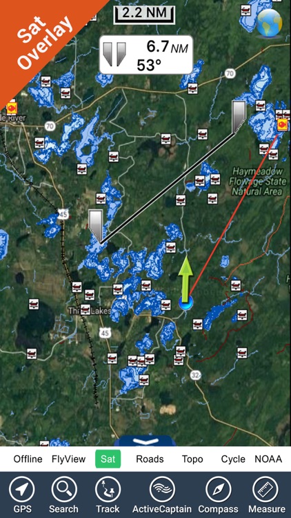 Wisconsin Lakes GPS ice fishing maps Navigator