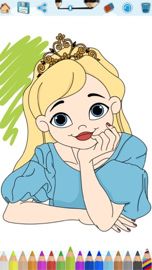 Princess coloring pages for kids – painting game(圖2)-速報App