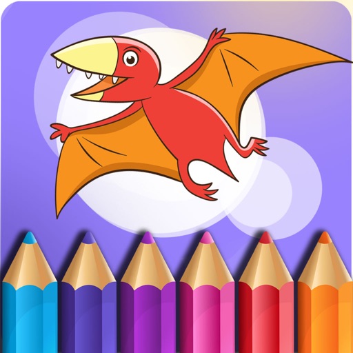 Dinosaur Coloring Book - Free Game for Kids Icon