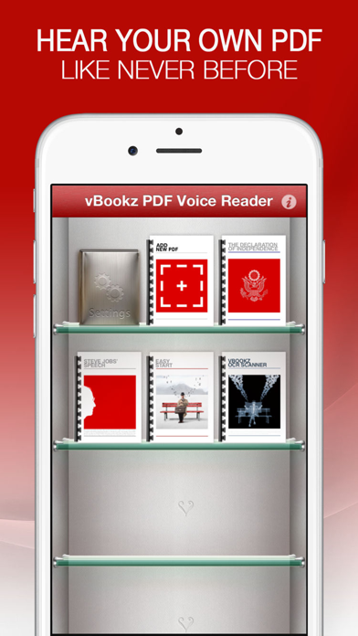 vBookz PDF Voice Reader US Screenshot 1