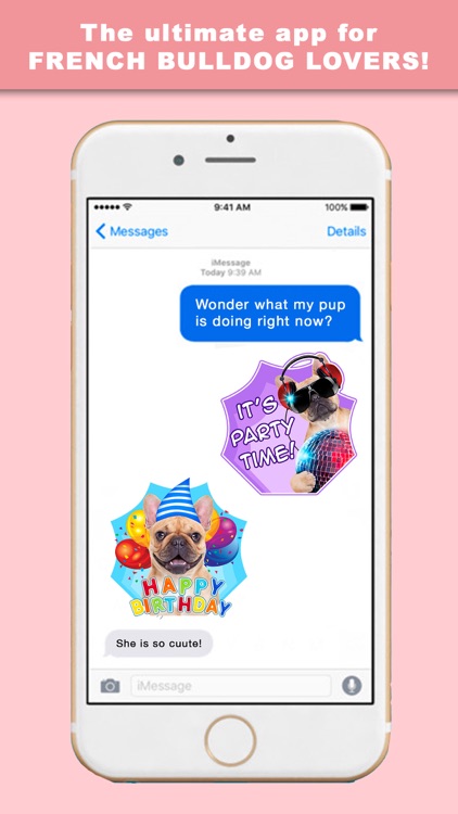 FrenchieLoveMoji Stickers & Keyboard for Bulldogs