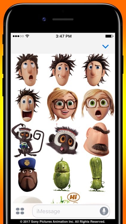 Cloudy With A Chance Of Meatballs Sticker Pack screenshot-3