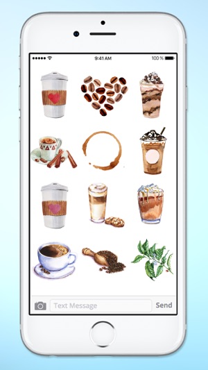 I Love Coffee Watercolor Sticker Pack(圖5)-速報App