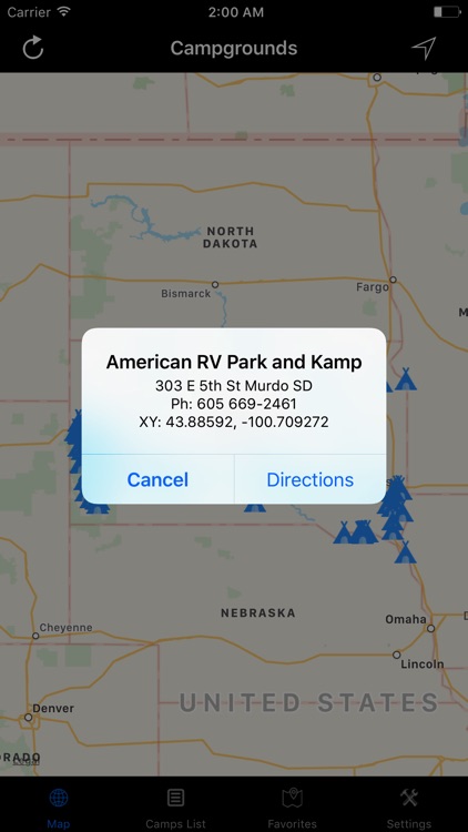 South Dakota – Campgrounds & RV Parks