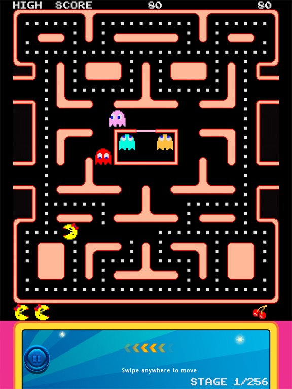 Screenshot from Ms. PAC-MAN for iPAD Lite