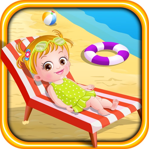 Baby Hazel Beach Time