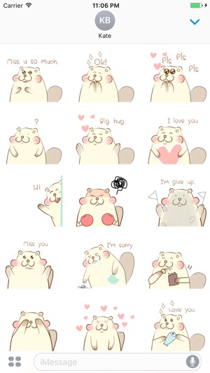 Dewey The Cutest Beaver English Stickers(圖1)-速報App