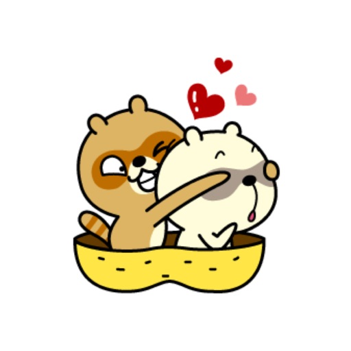 Squirrel Couple Love Stickers