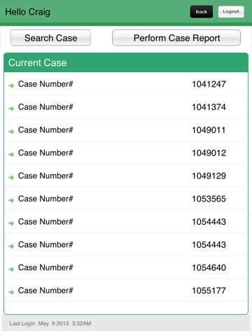 Case Track Live for iPad screenshot 2