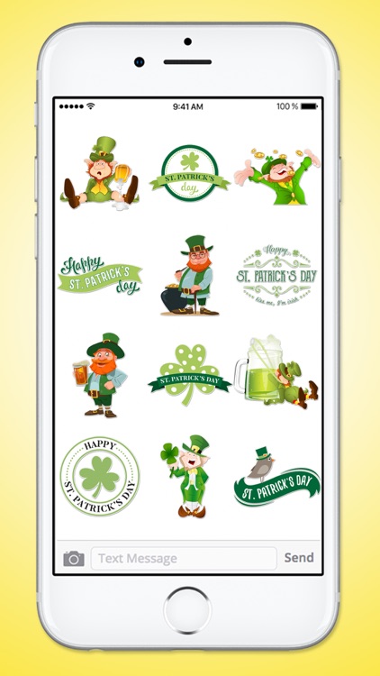 St Patricks Day Leprechaun and Beer Sticker Pack