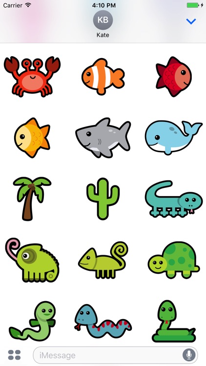 Huge Animal Exploration Sticker Pack for Messaging screenshot-3