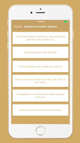 Game screenshot Mahatma Gandhi's Quotes apk