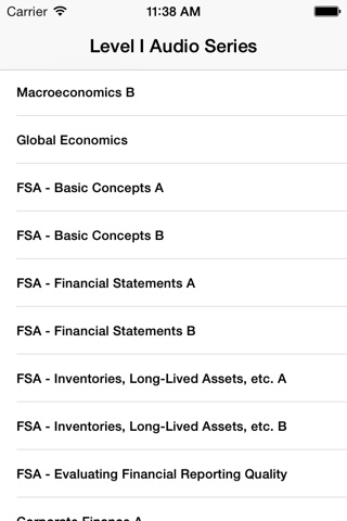 L1 CFA® Exam Audio Series screenshot 2