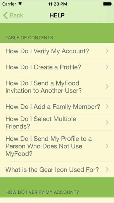 How to cancel & delete MyFood - Your Passport to Better Eating! from iphone & ipad 4