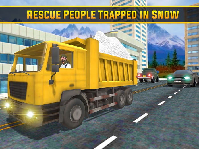 Heavy Snow Plow Truck Excavator Drive-r Simulator