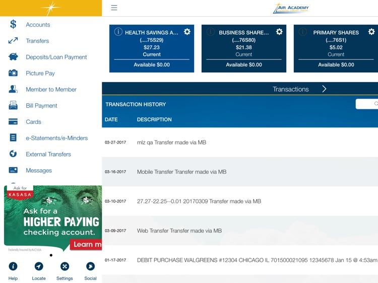 AAFCU Mobile for iPad