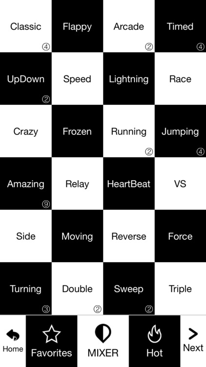 Black White Tiles (New): Piano Tiles Mini Games