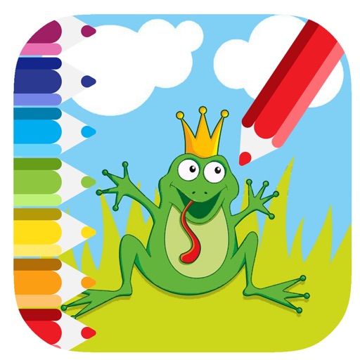 Coloring Page Frog Games For Kids And Preschool Icon