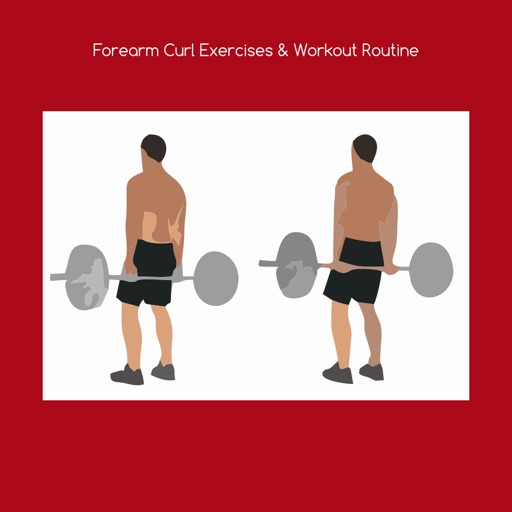 Forearm curl exercises and workout routine icon