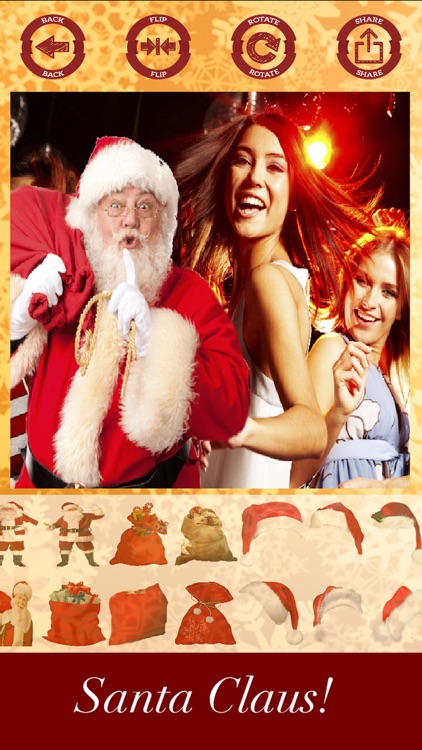Santa Claus stickers - your photo on Christmas