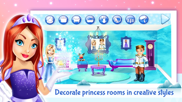 Ice princess deals dollhouse game