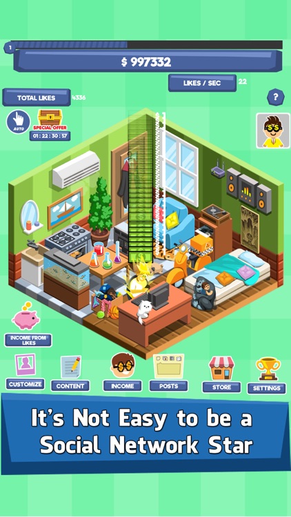 Social Tycoon - Idle Fun Clicker & Money Tap Games