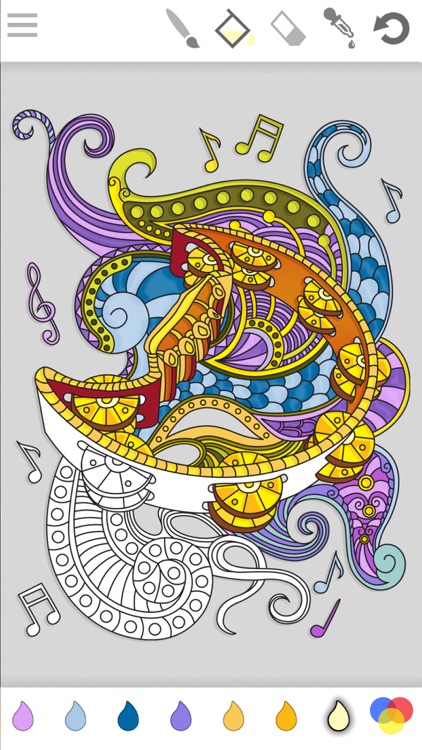 Colorish coloring book mandala
