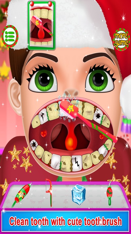 Free Christmas Dentist Mania - Kids doctor games