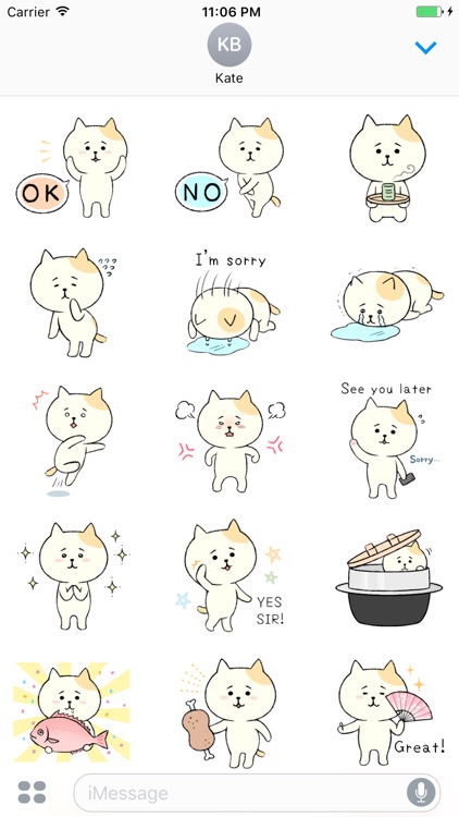 Scarlett The Embarrassing Cat English Stickers