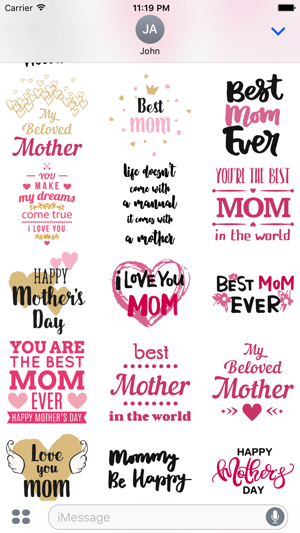 Super Mom Mothers Day Sticker Pack(圖3)-速報App